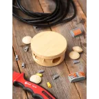 Коробка распаячная КМР-040-039 с крышкой (93х43) 4 мембранных ввода светлое дерево IP54 PROxima