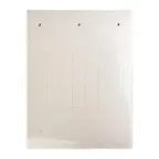 Табличка эластичная 67х15мм. Клейкое основание. Винил. Белая (7 шт. на пластине, упак. по 10 листов)