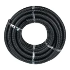 Труба ПНД гибкая гофрированная d50мм, тяжёлая с протяжкой, 20м, цвет черный PROxima