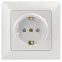 Розетка Intro Solo 4-206-06 с заземлением 2P+E