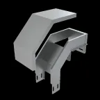 Ответвитель-крышка Т-образный вертикальный вниз 50х400х200 мм