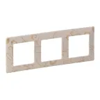Valena LIFE Рамка 3 поста Ампир бежевый универсальная