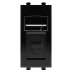 Avanti Телефонная розетка ''Черный квадрат'' RJ-12, 1 модульная