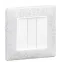 Valena ALLURE Лицевая панель для выключателя трехклавишного Белая