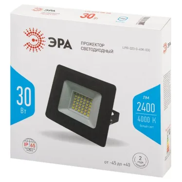 Прожектор светодиодный уличный LPR-023-0-40K-030 30Вт 4000K 2400Лм 103х99х23,5
