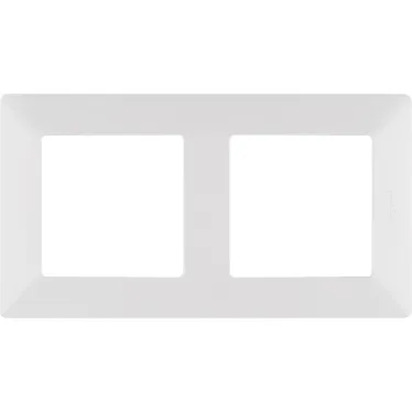 Valena LIFE Рамка 2 поста белая универсальная