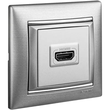 VALENA Рамка 1 пост матовый алюминий