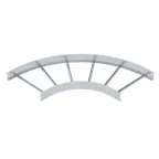 Угловая секция 90° лестничного лотка 110х600 мм R-500 мм