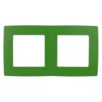 Рамка на 2 поста, Эра12, зелёный, 12-5002-27