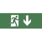 Этикетка самоклеющаяся 200х60мм Фигура/стрелка вниз DPA/DBA INFO-DBA-003