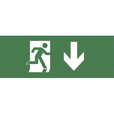 Этикетка самоклеющаяся 200х60мм Фигура/стрелка вниз DPA/DBA INFO-DBA-003