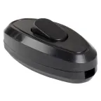 Выключатель одноклавишный разборный для бра ВБ-01Ч черный