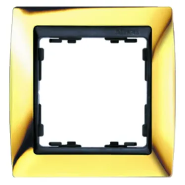 Рамка на 4 поста, S82, золото - графит