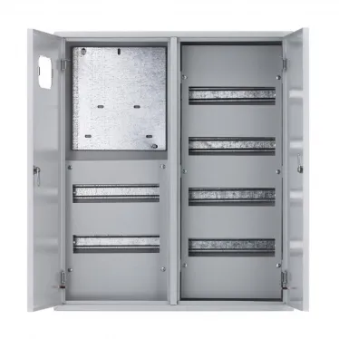 Корпус металлический учетный навесной 2-дверный 680х585х160 3-фазный 72 модуля IP31 ЩРУН-3/72