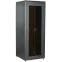 Шкаф сетевой 19' LINEA N 28U 800х800мм стеклянная передняя дверь задняя металлическая черный