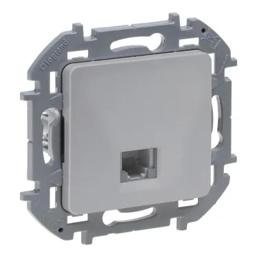 Телефонная розетка RJ11 INSPIRIA алюминий