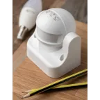 Датчик движения микроволновый белый 1200Вт 180гр. до 15м IP44 MW-702 PROxima