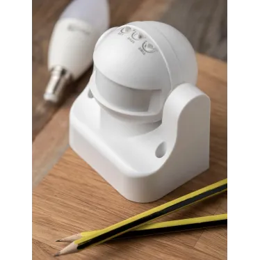 Датчик движения микроволновый белый 1200Вт 180гр. до 15м IP44 MW-702 PROxima