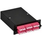 Кассета для кросса ST OM4 MTP female 6хLC-quad (24 ОВ)