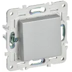 SKANDY Выключатель 1-клавишный 10А SK-V01S серебряный IEK