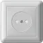 W59 Розетка скрытая без заземления белая
