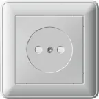 W59 Розетка скрытая без заземления белая