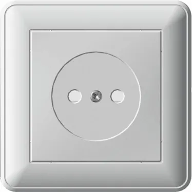 W59 Розетка скрытая без заземления белая