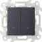 Выключатель жалюзи 10A 250В цвета графит S24 Harmonie