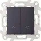Выключатель жалюзи 10A 250В цвета графит S24 Harmonie