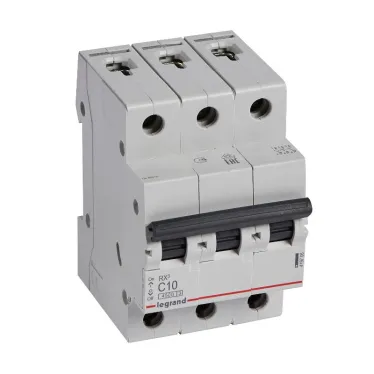Выключатель автоматический трехполюсный RX3 4,5 кА C 10 А