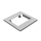 Суппорт для лючка 320х320мм, толщина 2,0 мм, Сендзимир цинк