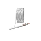 Кабель коаксиальный RG-6U 75 Ом Cu/(оплётка Cu 64%) PVC цвет белый бухта 100 м