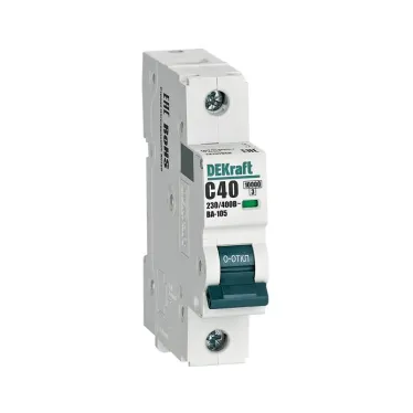 Выключатель автоматический 1P кривая C 40A 10кА ВА-105