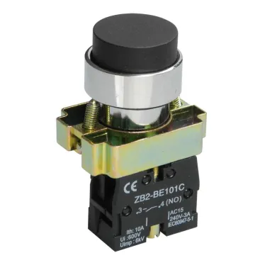 Кнопка управления LAY5-BL21 без подсветки черная