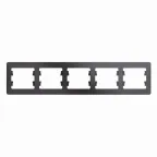 GLOSSA рамка 5-постовая горизонтальная графит