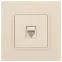Розетка RJ45, Эра Elegance, сл.кость, 14-3107-02