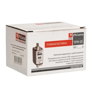 Вставка плавкая ППН-33 160/80А габарит 00