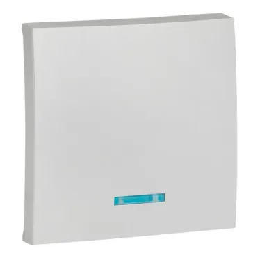 Валенсия лицевая панель выключателя 1-кл. с индикатором 10А сталь