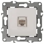 Розетка информационная RJ45, Эра12, слоновая кость, 12-3107-02
