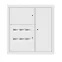 Щит этажный 6 кв. RAL9003 3 окна в ряд по гориз. (1000х950х150) EKF Basic