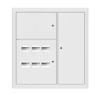 Щит этажный 6 кв. RAL9003 3 окна в ряд по гориз. (1000х950х150) EKF Basic