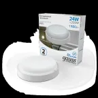 Светильник светодиодный ДБП 24 Вт 1980 лм 6500К AC 220В Белый IP65 круг D210х52мм Пластик ЖКХ Elementary Gauss