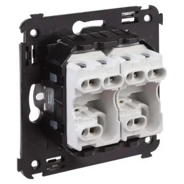 Avanti Переключатель двухклавишный в стену, ''Ванильная дымка''