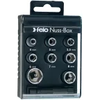 Набор метрических головок с адаптером 50мм с 1/4'' на E6,3 в кейсе, 9шт