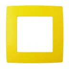 Рамка на 1 пост, Эра12, жёлтый, 12-5001-21