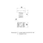 STRUT-гайка (канальная) М8 с короткой пружиной