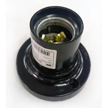 Пкб27-04-К21 Патрон потолочный карболитовый, Е27, черный (50 шт), стикер на изделии, IEK