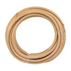 Труба гофрированная ПВХ с зондом под светлое дерево d16мм (25м) Plast PROxima