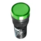 Лампа AD16DS LED матрица d16мм зеленый 36В AC/DC