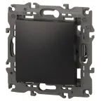 Выключатель, 10АХ-250В, Эра Elegance, антрацит,14-1101-05